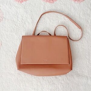 PIXIE MOOD Apricot Beige Convertible 15 in Laptop MacBook Backpack Messenger Bag